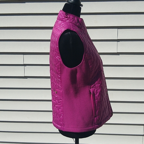 NWT Talbots orchid small petite quilted vest jacket - Picture 4 of 11